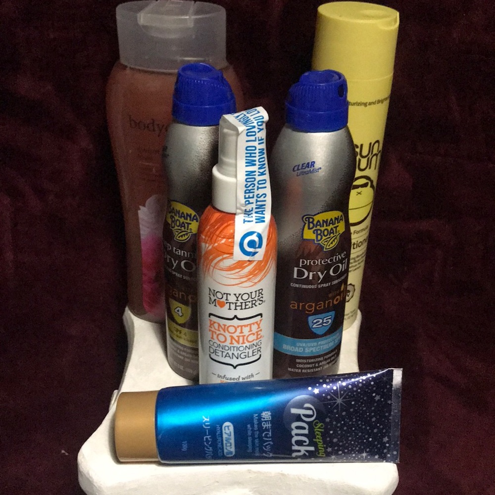 Summer Cosmetic Lot Sunscreen, Conditioner